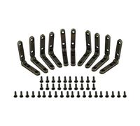 10 Pcs Wooden Hinges 90 Degree Folding Hinge with Screws(Antique Bronze)