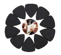 10 PCs Wool Felt Guitar Picks Ukulele Picks Plectrums with Solid Leather Thin Guitar Picks Colorful for Electric Acoustic Bass Guitar 3mm Black White Gray(Black)