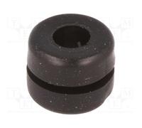 10 pcs x HELLERMANNTYTON - 633-02120 - Grommet, Ømount.hole: 6mm, Øhole: 4mm, PV