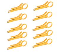 10 PCS Yellow Wire Stripper IDC Insertion Tool Punch Down UTP Cable Cutter Stripper Tool