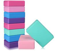 10 Pcs Yoga Blocks Bulk EVA Foam Blocks High Density Foam Brick Yoga Accessories, Improve Strength and Aid Balance and Flexibility, Supportive Soft Non Slip Surface for Pilates (Multicolor)
