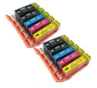 10 PerfectPrint Compatible Ink Cartridges Replace PGI-525 CLI-526 for Canon Printer PIXMA IP4850 IP4950 MG5150 MG5250 MG5350 MG6150 MG6220 MG6250 MG8150 MG8220 MG8250 MX885 IX6550