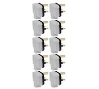 10 Permaplug Hard Rubber Plug Top WHITE 13A