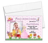 10 Personalised Girls Princess Birthday Party Photo Invitations N83 1st 2nd 3rd 4th 5th 6th Any Age