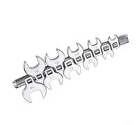 10-Piece 3/8 Drive Crowfoot Wrench Set 10-19mm | Metric Open End Spanner, Auto Repair Hand Tool, Steel, 10-19mm, For Car, 10 Pieces