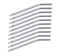 10-Piece 3-Function Dental Syringe Tip Set, Stainless Steel Air Water Spray Nozzles for Oral Care