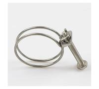 10-piece 304 Stainless Steel Double-wire Fixed Throat Water Pipe And Ventilation Duct Clamps 58-65 60-67 63-70 70-76 MM(63-70 x 3.0mm)