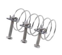 10-piece 304 Stainless Steel Double-wire Fixed Throat Water Pipe And Ventilation Duct Clamps 58-65 60-67 63-70 70-76 MM(58-65x 3.0mm)