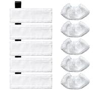 10 Piece Accessory Set for Karcher Steam Cleaner SC1 SC2 SC3 SC4 SC5 Includes 5 Mop Pads and 5 Mop Covers Pack of 10