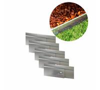 10-Piece aluminiumminum Lawn Edging Set 14.8cm x 11.4m Garden Bed Borders