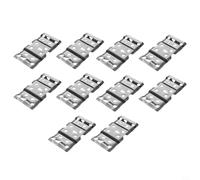 10 Piece Aluminum BIPV Cleaner Clips for Solar Panel Frames Enable Rainwater-Powered Drainage to Reduce Power Loss in Accumulation Zones