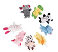 10-Piece Animal Finger Puppets Set,Puppets for Toddlers,Fingers Puppet,To Tell Animal Stories or Nursery Rhymes,Lifelike and Cute Designs 3x7cm Miniature Zoo & Farm Toys