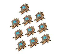 10 Piece Antique Soviet Wheat Ribbon Brooch Pin for Collectors and History Buffs Soviet Success Day Pin