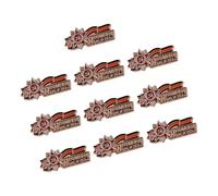 10 Piece Antique Soviet Wheat Ribbon Brooch Pin for Collectors and History Buffs Vintage Brooch Success Day Commemorative USSR Badge Soviet Patriotic Jewelry
