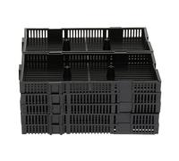 10-Piece Aquarium and Terrarium Landscape Sand Isolation Board for Water and Land Tanks, Undergravel Filter Plate 14x7x1.7cm