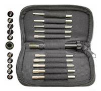 10-Piece Carburetor Adjustment Tool Kit for 2-Cycle Engines - Hex and Six-Star Screwdrivers, Metal Construction, Compact Carry Case Included