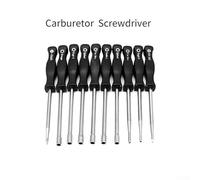 10-Piece Carburetor Adjustment Tool Set with Stainless Steel and Plastic Construction - Special Key for Motorcycle Carburetor