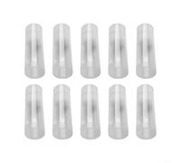 10 Piece Clear Plastic Coin Storage Tube Holders with 30mm Diameter Round Cases Suitable for Keeping Coin Capsules Organized and Protected