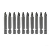 10-Piece Cross Screwdriver Bit Set with 1/4 Inch Hex Shank, 50mm PZ0-PZ3 Bits for Electric Screwdrivers and Hand Drills(for PZ2)