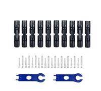 10 Piece Dc Solar Connector 1000V30A Panel Stecker Ip67 Waterproof Connector Kit for Pv/Mc Cable 2.5/4/6mm2(1000V30A and 2 Tools)