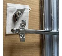 10-Piece Decorative Brass Stair Rod Set, Silver Finish, Includes Brackets & Screws, 97cm (38in) - Perfect for Staircase Enhancement and Home Decor