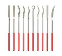 10-Piece Diamond-Coated Assorted File Hand DIY Precision Machining Craft Shaping Tool