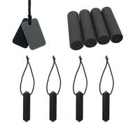 10 Piece Discreet Sensory Chew Set for Autism & ADHD - Dog Tag, Hoodie & Zip Chews - Silicone Oral Chews for School, Work & On-The-Go