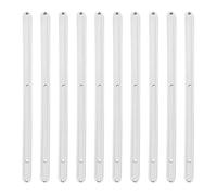 10-piece Drawer Slides, 298mm Drawer Rails, White Plastic Cabinet Sliders, Side-Mounted Slide Replacements, Suitable for Residential Homes, Offices, Kitchens, and Bedrooms with Grooved Drawers