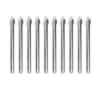 10 Piece Drill Bit Set for 6mm Holes in Ceramic Tiles and Glass with Carbide Tips