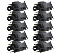 10-Piece Electric Kettle Thermostat Temperature Control Switch XE-3 JB-01E 16A 250V 2-Pin for Replacement