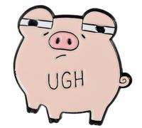 10-Piece Funny Cartoon Animal & Mood Speech Bubble Enamel Lapel Pin Set, Cute Cat Dog Bear Squirrel Emoji Expression Brooch with Sayings like Oh No, Ugh, Hmm, Whimsical Statement Badge for Jackets