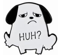 10-Piece Funny Cartoon Animal & Mood Speech Bubble Enamel Lapel Pin Set, Cute Cat Dog Bear Squirrel Emoji Expression Brooch with Sayings like Oh No, Ugh, Hmm, Whimsical Statement Badge for Jackets