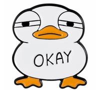 10-Piece Funny Cartoon Animal & Mood Speech Bubble Enamel Lapel Pin Set, Cute Cat Dog Bear Squirrel Emoji Expression Brooch with Sayings like Oh No, Ugh, Hmm, Whimsical Statement Badge for Jackets