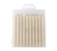 10-Piece Hex Shank Diamond Grit Drill Bit Set for Glass & Ceramic, Hard Alloy Triangle Tip Design, Precision Drilling Tool for Mirrors & Tiles