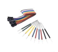 10-Piece IC Clip Set for SOP, SOIC, TSOP, MSOP, SSOP Chips - Non-Conductive Isolated Clamp with 0.13 mm Tip Diameter, No-Solder Testing