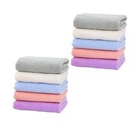 10 Piece Infant Washcloths Coral Fleece Soft Absorbent Baby Towels | Gentle on Baby Skin, Breathable Fabric, Newborn Care Use, Boy Girl Towel, Bathing Towel for Newborn
