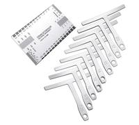 10-piece Kit - 1 Guitar Measuring Tool And 9-piece T-shaped Guitar Ruler