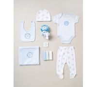 10-Piece Lion Print Gift Set Rock a Bye Baby Blue 0-3 m