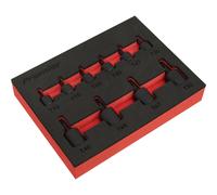 10 Piece Low Profile Impact Socket Bit Set - 1/4" & 3/8" Square Drive - TRX-Star