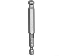 10-Piece Magnetic Ball End Hex Bit Set 75mm Alloy Steel Screwdriver Bits 25 Degree Angled Head Strong Magnetic Tip RH1.5-RH10 Gray Compatible with 6.35mm Drill Shank for Wood Metal Plastic
