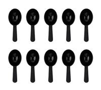 10 Piece Measuring Spoon Set 7g Dosing Spoon Reusable Plastic Spoon for Coffee Tea Holy Energy Protein Powder Laundry Detergent Milk Powder Black