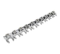 10-Piece Open Ended Crows Foot Nut Spanner Socket Set With 3/8" Drive