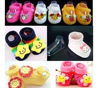 10 Piece Pack Clear Plastic Baby Booties Display Socks Perfect for Baby Shoe Showcases (10pcs 10.5cm )