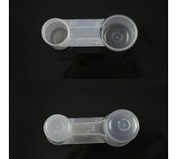 10 Piece Plastic Bird Water Cup for Chicken Pigeon Quail and Small Mammals Works with Common Bottle Threads