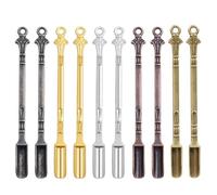 10-Piece Precision Measuring Spoon Set - Stainless Steel Laboratory Tools for Powder Sampling, Nasopharyngeal/Spice Measurement with Color-Coded Handles (5 Colors)