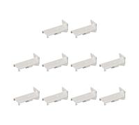 10 Piece Quick Install Curtain Rails Brackets Metal Wall Fixings Compatibles with Standard Window Drapery Track Holder Metal Curtain Brackets