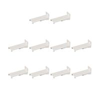 10 Piece Quick Install Curtain Rails Brackets Metal Wall Fixings Compatibles with Standard Window Drapery Track Holder Metal Curtain Brackets