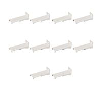10 Piece Quick Install Curtain Rails Brackets Metal Wall Fixings Compatibles With Standard Window Drapery Track Holder Curtain Track Brackets