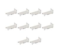 10 Piece Quick Install Curtain Rails Brackets Metal Wall Fixings Compatibles With Standard Window Drapery Track Holder Curtain Track Brackets