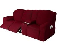 10-Piece Recliner Sofa Cover Set with Cup Holders Machine Washable Fits 3-Seater Recliners Durable Fabric Cozy and Stylish Perfect for Living Room